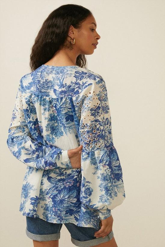 Oasis Embroidery Printed Blouse 3