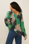 Oasis Patchwork Ditsy Square Neck Top thumbnail 3