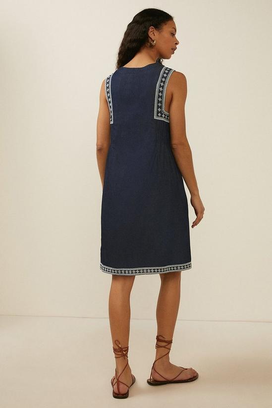 Oasis Embroidered Shift Dress 3