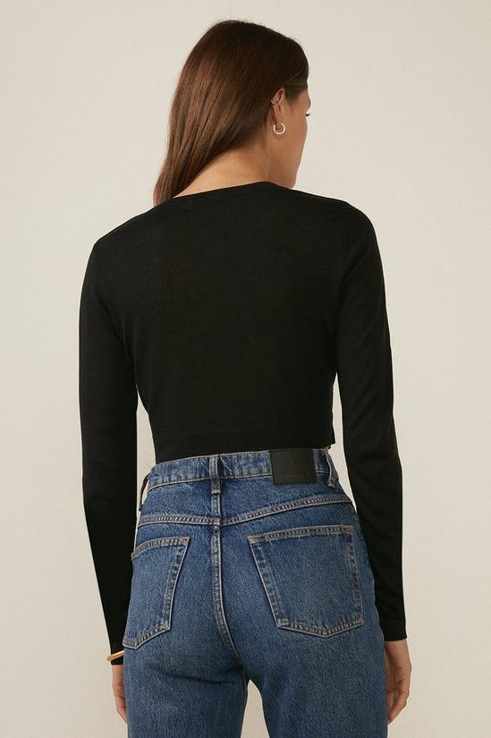 Oasis Cropped Button Up Shrug 3