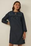 Oasis Embroidered Shift Dress thumbnail 2