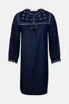 Oasis Embroidered Shift Dress thumbnail 5
