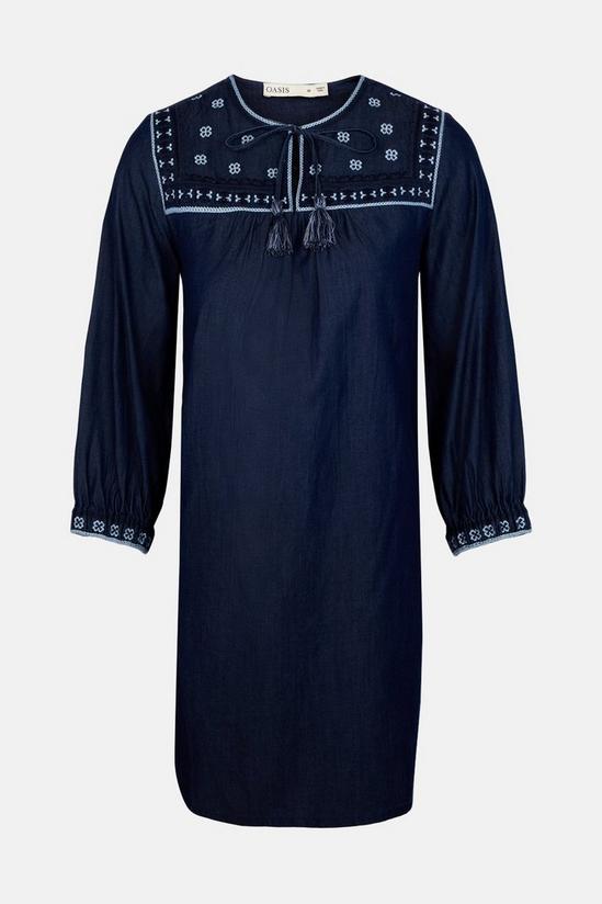 Oasis Embroidered Shift Dress 5