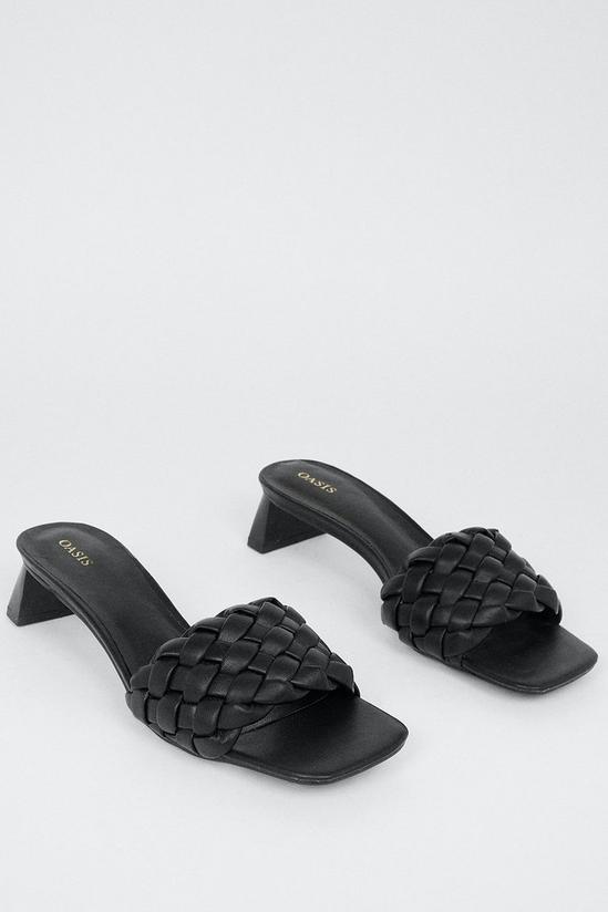 Oasis Weave Detail Heeled Sandal 1