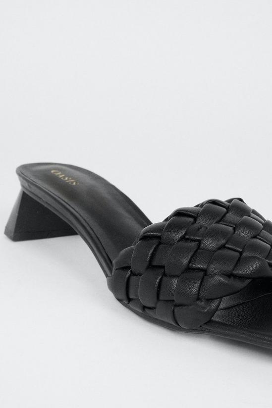 Oasis Weave Detail Heeled Sandal 2