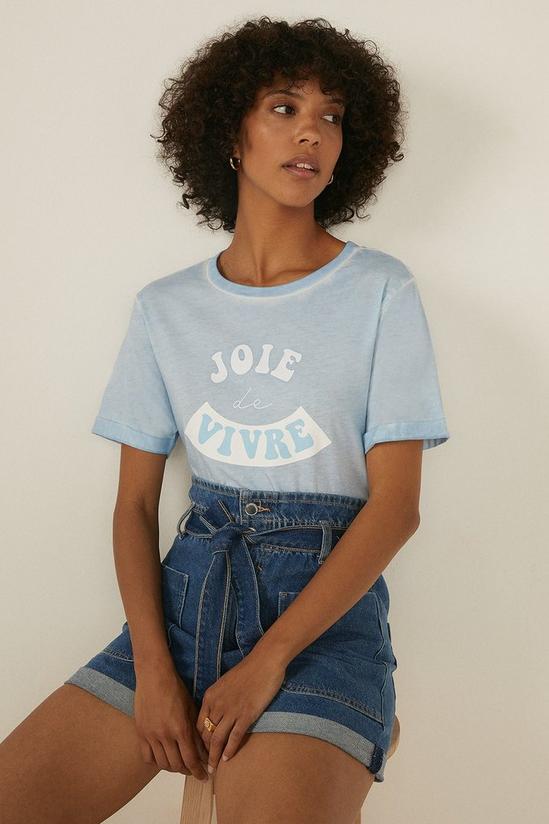 Oasis Joie De Vivre Oil Wash T Shirt 4