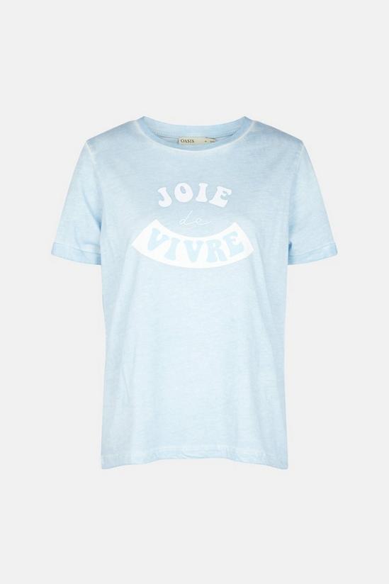 Oasis Joie De Vivre Oil Wash T Shirt 5
