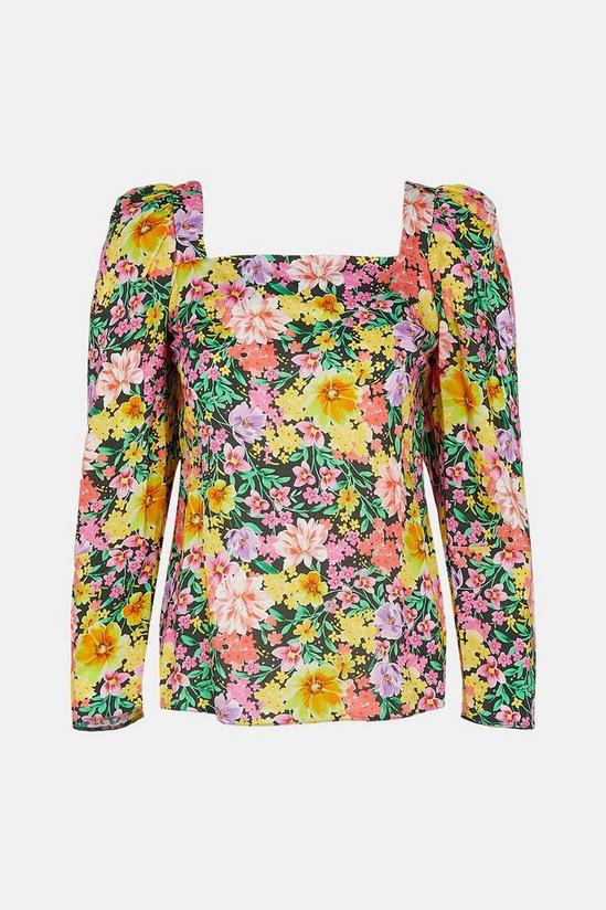 Oasis Bright Floral Square Neck Top 5