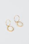 Oasis Gold Plated Mother Of Pearl Earrings thumbnail 2