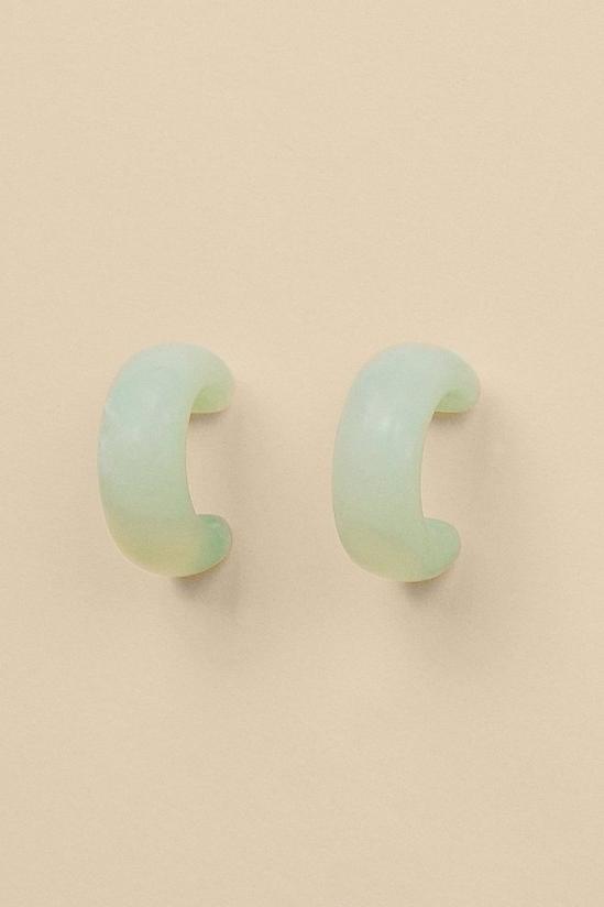 Oasis Resin Marble Hoop Earrings 2