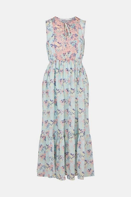 Oasis Sleeveless Mixed Floral Beaded Maxi Dress 5