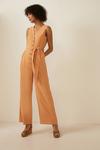 Oasis Belted Linen Look Tailored Jumpsuit thumbnail 2