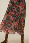 Oasis Floral Pleated Midi Skirt thumbnail 4