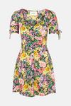Oasis Bright Floral Tie Sleeve Tea Dress thumbnail 5