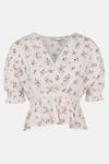 Oasis Pastel Floral Embroidered Wrap Top thumbnail 5