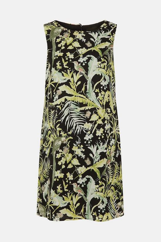 Oasis Tropical Print Woven Sleeveless A Line Dress 5
