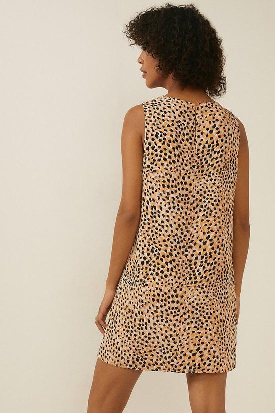 Oasis Animal Print Woven Sleeveless A Line Dress 3