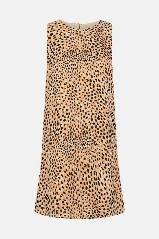 Oasis Animal Print Woven Sleeveless A Line Dress 5