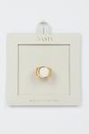 Oasis Gold Plated Mother Of Pearl Ring thumbnail 1