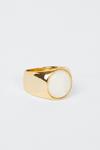 Oasis Gold Plated Mother Of Pearl Ring thumbnail 2