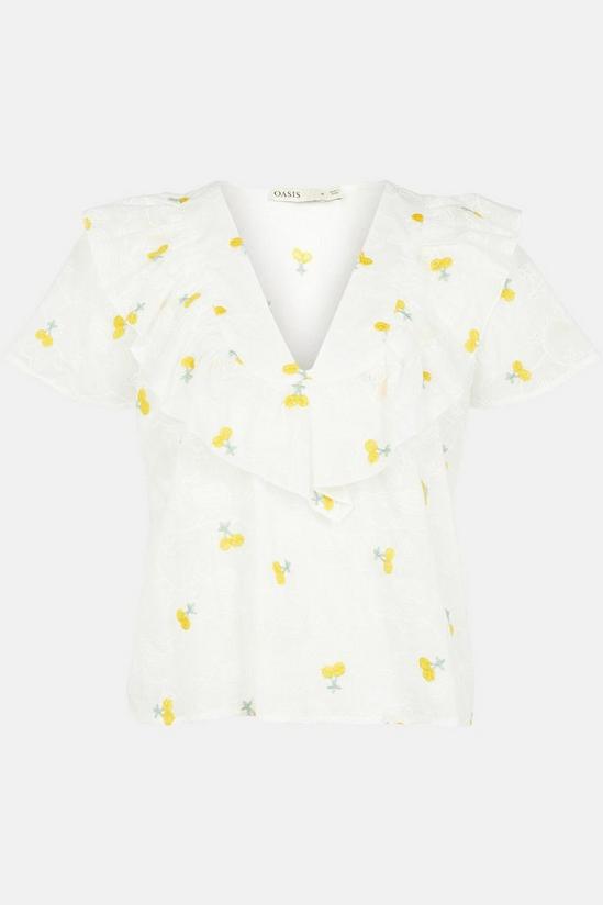 Oasis Cherry Embroidered Blouse 5