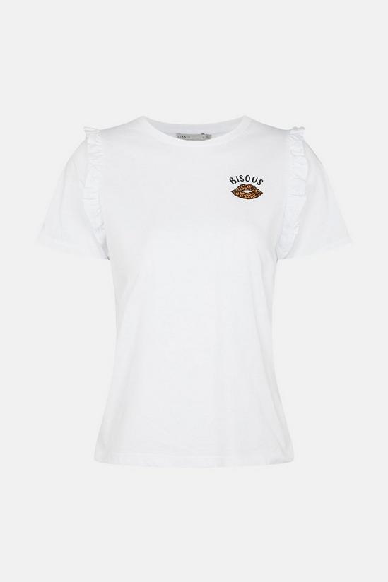 Oasis Cotton Bisous Lips T Shirt 5
