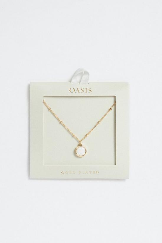 Oasis Mother Of Pearl Drop Necklace 1