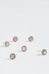 Oasis Gold Plated 3 Pack Stud Earrings thumbnail 2