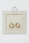 Oasis Gold Plated Hoop Earrings thumbnail 1