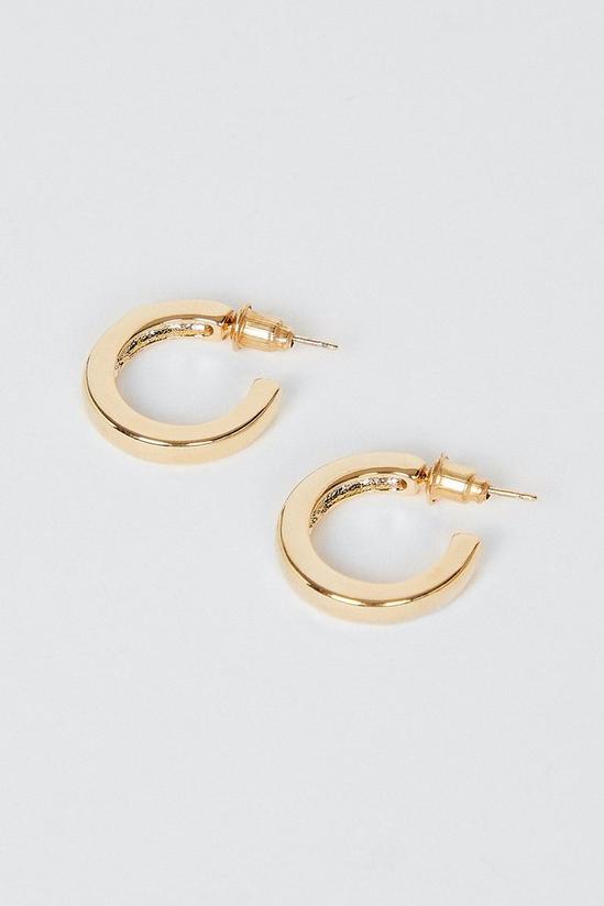 Oasis Gold Plated Hoop Earrings 2
