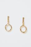 Oasis Gold Plated Stick Ring Detail Earrings thumbnail 2