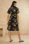 Oasis Floral Printed Linen Midi Shirt Dress thumbnail 3
