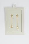 Oasis Gold Plated Star Drop Earrings thumbnail 1