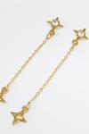 Oasis Gold Plated Star Drop Earrings thumbnail 2