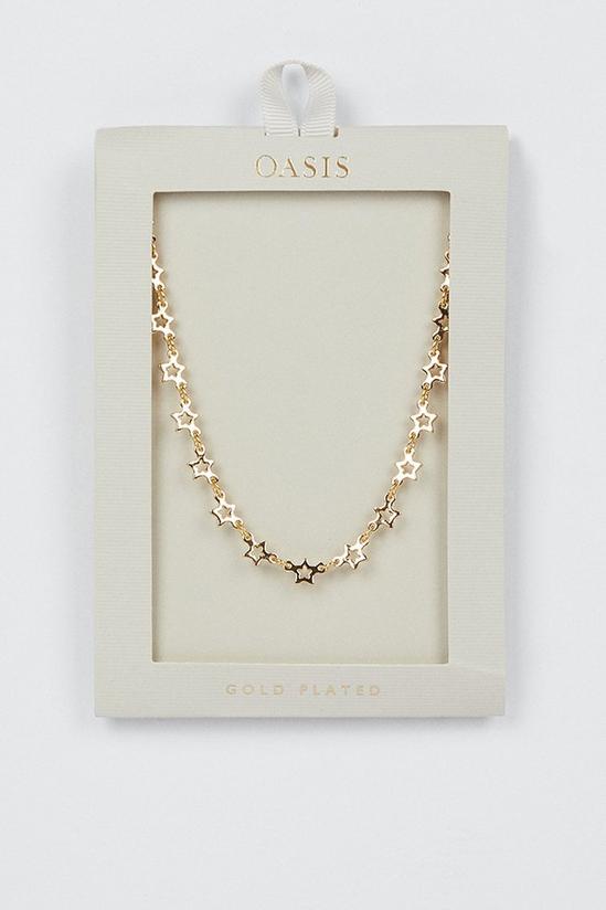 Oasis Gold Plated Star Necklace 1
