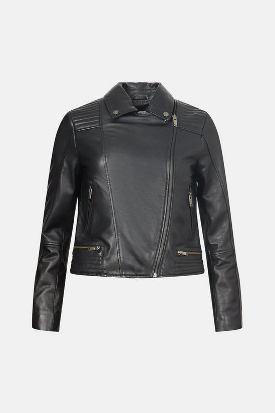 Oasis Real Leather Biker Jacket 4