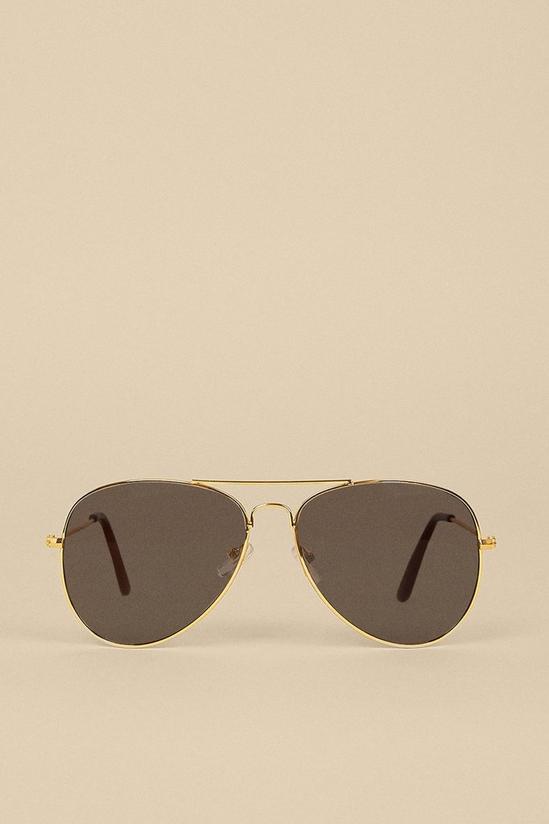 Oasis Metal Trim Aviator Sunglasses 1