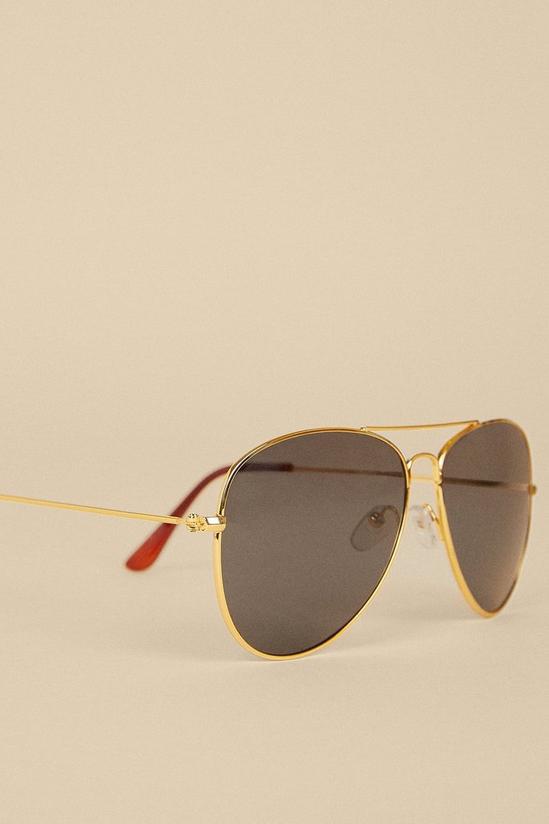 Oasis Metal Trim Aviator Sunglasses 2
