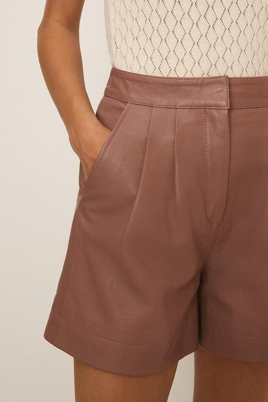Oasis Tailored Leather Short 4