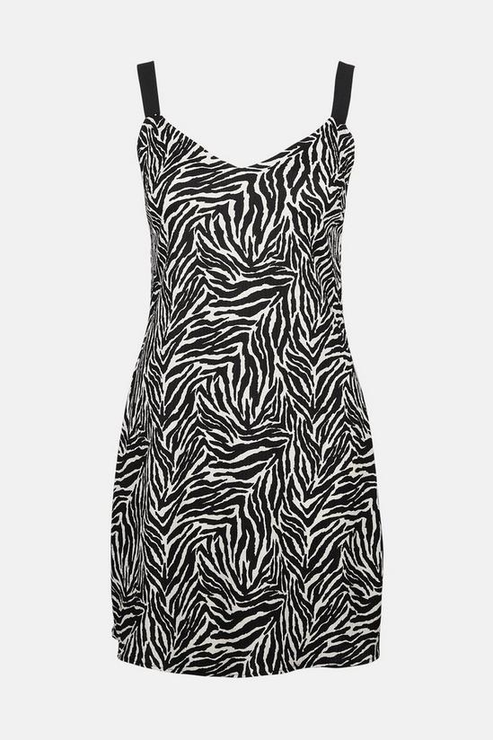 Oasis Textured Jersey Zebra Animal Midi Dress 5