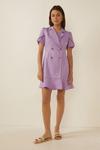 Oasis Frill Linen Look Tailored Dress thumbnail 1