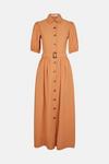 Oasis Puff Sleeve Linen Look Dress thumbnail 5