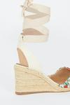 Oasis Floral Print Tie Up Wedge thumbnail 3