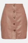 Oasis Button Through Leather Skirt thumbnail 5