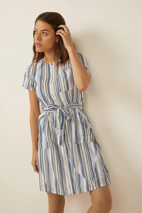 Oasis Belted Striped Dress 2