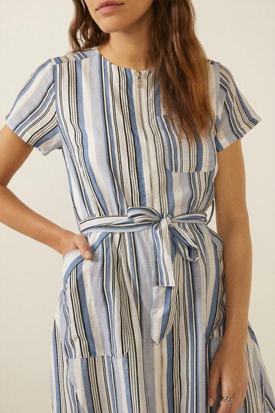 Oasis Belted Striped Dress 4