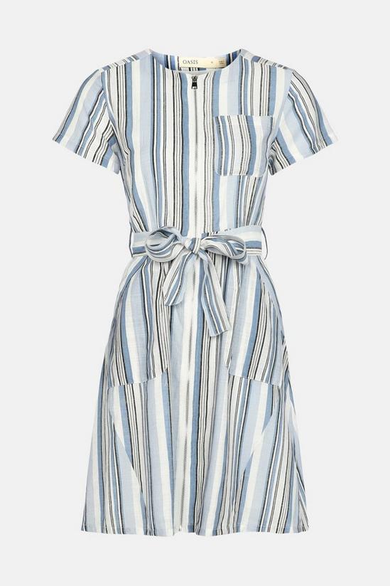 Oasis Belted Striped Dress 5