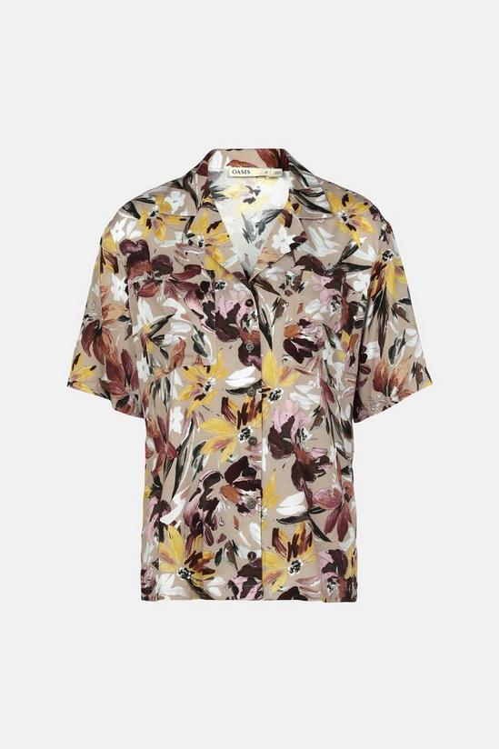 Oasis Artist Flower Printed Shirt 5