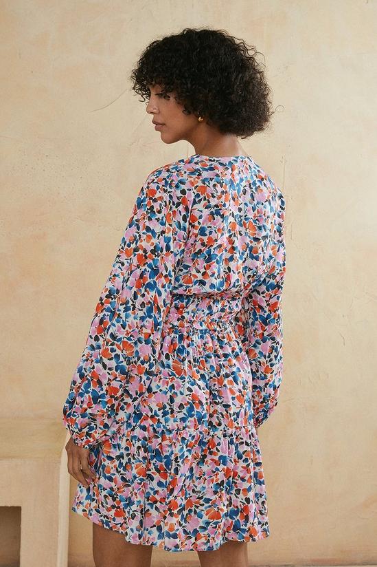 Oasis Paint Stroke Floral Printed Flippy Skirt 3