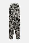 Oasis Abstract Mono Printed Trousers thumbnail 6